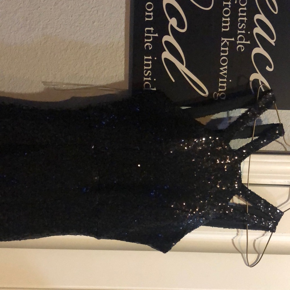 Beautiful black sequin dress